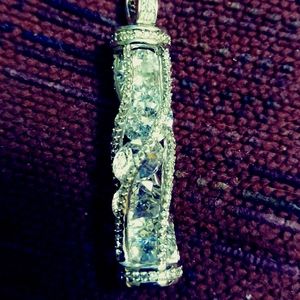 Bella Luce 7 carat Twisted Rhodium Over Silver Pen